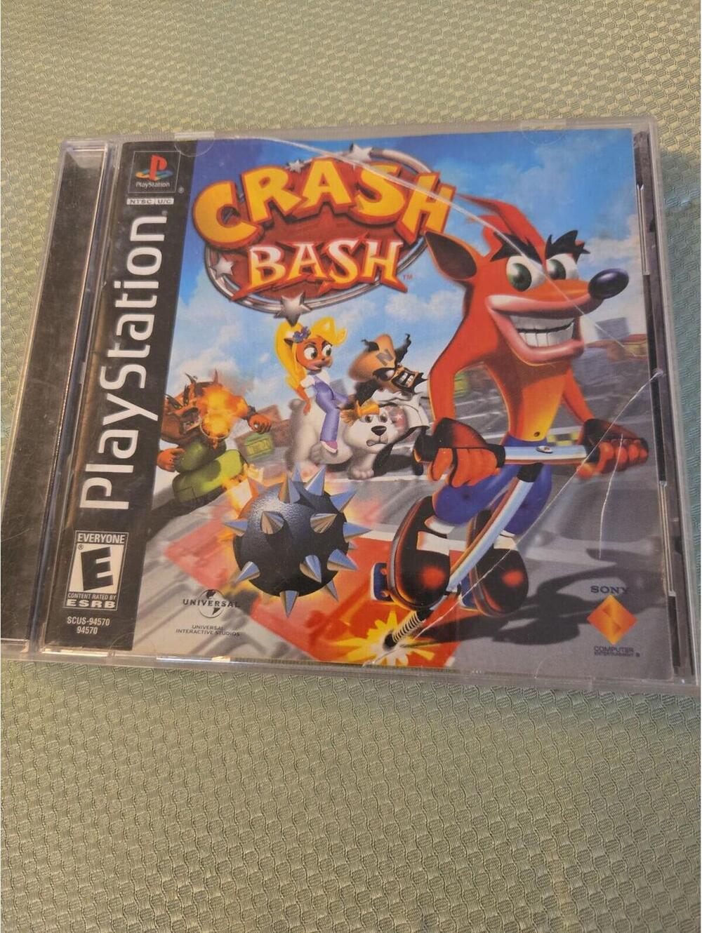 Crash Bash Sony PlayStation 1 PS1 Original Black Label Complete CIB